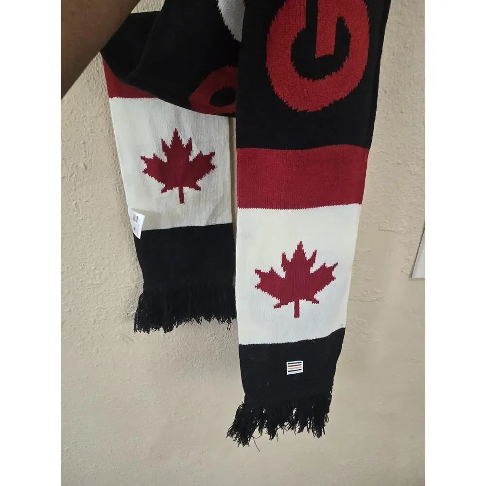 Canada Olympic Knitted Scarf Unisex Adult Hudsons Bay Official Outfitter